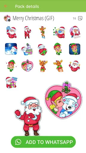 Christmas Stickers WASticker