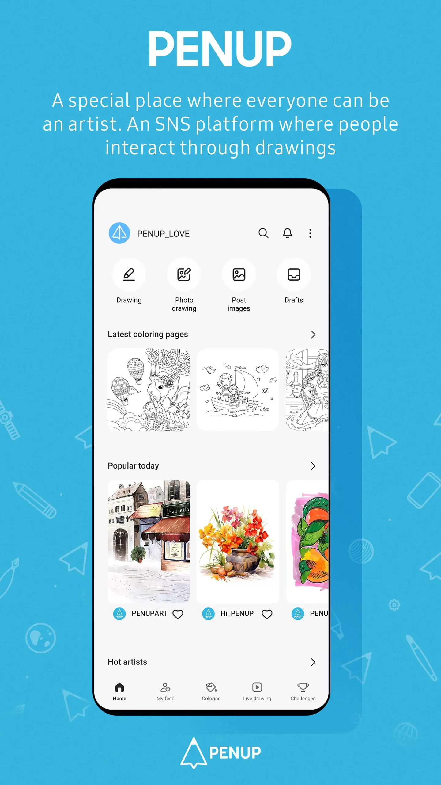 PENUP – Drawing-sharing SNS