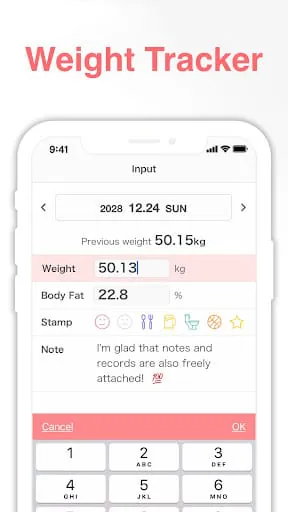SmartDiet Daily Weight Tracker