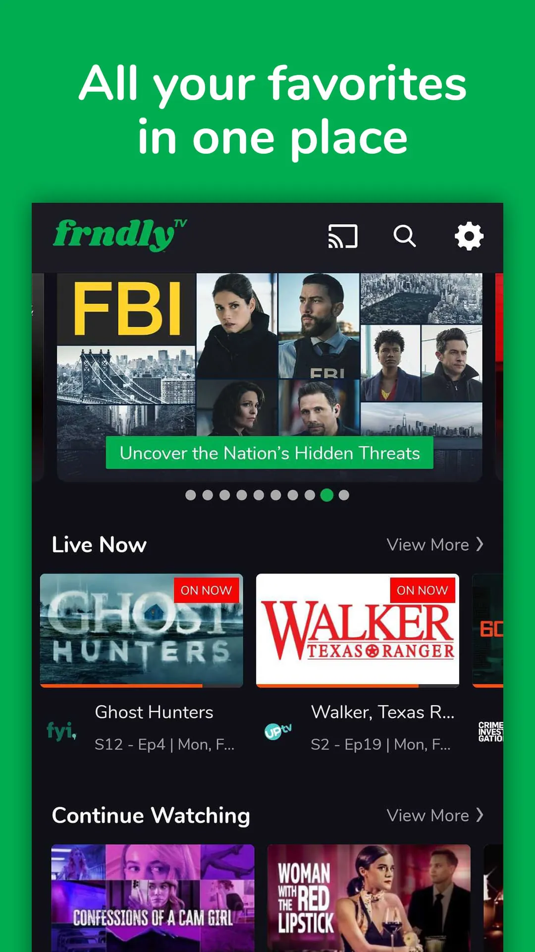 Frndly TV: Live TV & Movies.